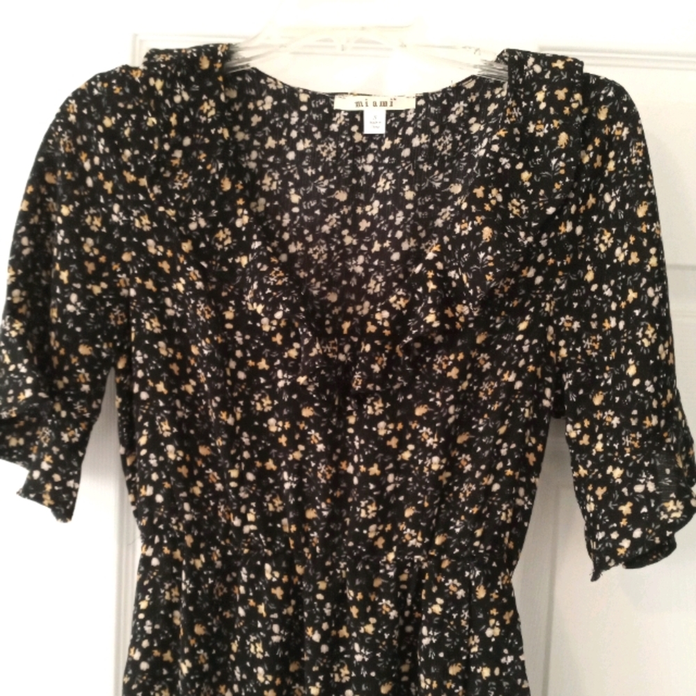 Black Floral Maxi Dress